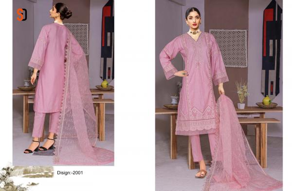 Shraddha Bin Saeed Dhagga Kari Collection Vol 2 Cotton Pakistani Suit